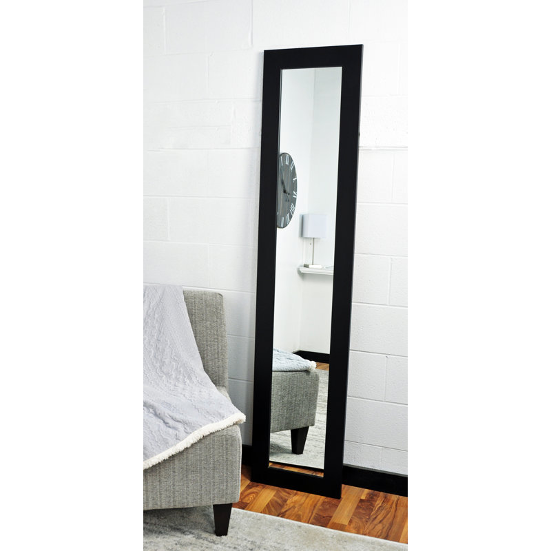 Wade Logan® Budde Full Length Black Wall Mirror | Wayfair
